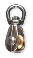 1RCE6 Swivel Eye Pulley, Chrome