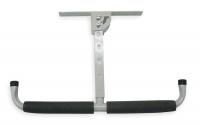 1RCJ1 Adjustable Ceiling Hook, Steel, White