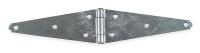 1RCP2 Strap Hinge, Heavy, Steel, 4 Hole Leaf