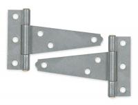 1RCU6 T Hinge, Light, Steel, 3 Hole Leaf, PK 2