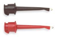 1RK17 Mini Test Clip, Black/Red, 5A, 60VDC
