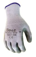 1RK78 Coated Gloves, L, Gray, Natural Rubber, PR