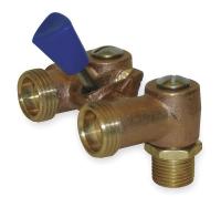 1RLR9 Washing Machine Valve, Dual, 1/2 In