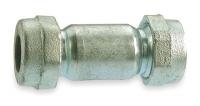 1RLW6 Compression Coupling, Galvanized, 1/2 In