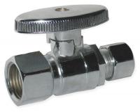 1RWF1 1/4-Turn Stop, Straight, 1/2 Inx3/8 In