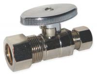 1RWG6 1/4-Turn Stop, Straight, 5/8 Inx3/8 In