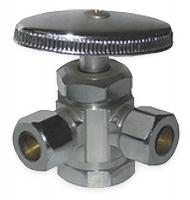 1RWG7 Multi-Turn Stop, 3-Way, 1/2 Inx3/8 In