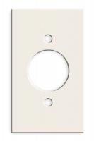 1RZA5 Steel Plate, Single Gang, 1.40 In, Almond