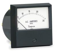 1T895 Analog Panel Meter, AC Current, 0-25 AC A