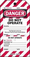 1TAC7 Lockout Tag, 7-1/2 x 4 In, Do Not Opr, PK25