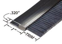 1TCB9 Stapled Set Strip Brush, PVC, Length 72 In