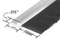 1TCD4 Stapled Set Strip Brush, PVC, Length 36 In