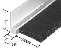 1TCH9 Stapled Set Strip Brush, PVC, Length 72 In