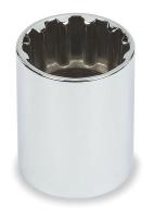 1TEJ3 Spline Socket, SAE, 1/4 In Drive, 7/32 In
