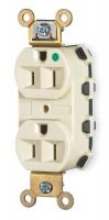 1TFZ9 Snap Connect Receptacle, 15A, Ivory