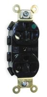 1TGA4 Snap Connect Receptacle, 15A, Black