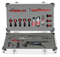 1TJH4 Air Gun Kit, Red, 110 psi, 7 to 17 In. L