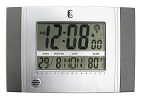 1TKA2 Quartz Clock, Digital RC, Silver