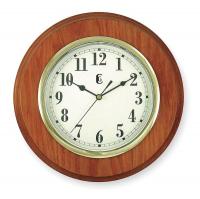 1TKA3 Quartz Clock, Round, Oak