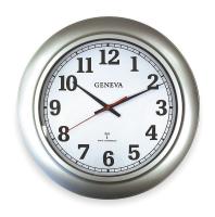 1TKB9 Quartz Clock, RC, Round, Silver
