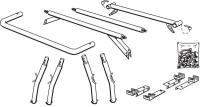 1TLX6 Leg and Cross Bar Kit, Steel Tubing
