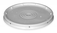 1TME7 Plastic Pail Lid, White, Use w/1EB37, 1TMD4