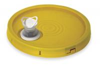 1TMG2 Plastic Pail Lid, Yellow, For 1TMC7, 1TMD2