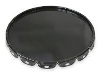 1TMH8 Steel Pail Lid, Black, For Use With 1TMH6