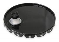 1TMH9 Steel Pail Lid, Black, For Use With 1TMH6
