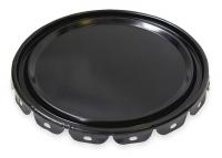 1TMJ1 Steel Pail Lid, Black, For Use With 1TMH7