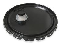 1TMJ2 Steel Pail Lid, Black, For Use With 1TMH7