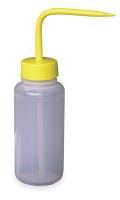1TMK4 Wash Bottle, Yellow, Polypropylene