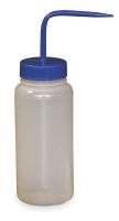 1TML1 Wash Bottle, Polypropylene, Blue, Wide