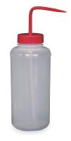 1TML3 Wash Bottle, Wide, Red, Polypropylene