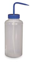 1TML6 Wash Bottle, Wide, Polypropylene, Blue