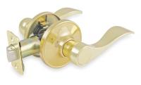 1TPP1 Lever Lockset, Light Duty, Brass, Passage