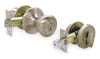 1TPR9 Lght Dty Knb Lockset w/Deadbolt, Entrance