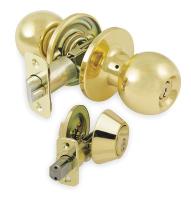 1TPT5 Lght Dty Knb Lockset w/Deadbolt, Entrance