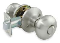 1TPV4 Lgt Duty Knob Lockset, Flat Ball, Privacy