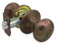 2VMX2 Lght Dty Knb Lockset, Flat Ball, Entrance