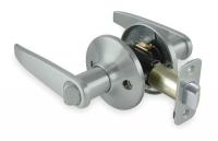 1TPW9 Lever Lockset, Light Duty, Chrome, Privacy