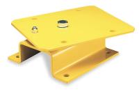 1TRC2 14 In. Pivot Base, Weatherproof, Yellow