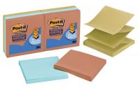 1TRV9 Sticky Notes, 3 x 3 In., Assorted, PK6