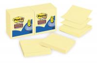 1TRW1 Sticky Notes, 3 x 3 In., Yellow, PK12