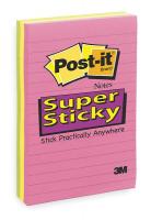 1TRW3 Sticky Notes, 4 x 6 In., Assorted, PK3