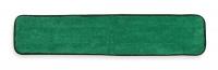 1TTY3 Flat Dust Mop Pad, Microfiber, Green