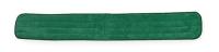 1TTY4 Flat Dust Mop Pad, Microfiber, Green