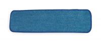 1TTY6 Flat Wet Mop Pad, Microfiber, Blue