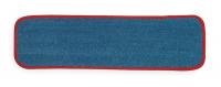 1TTY7 Flat Wet Mop Pad, Microfiber, Blue/Red