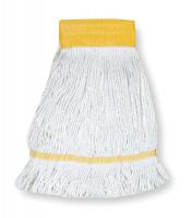 1TYU5 Wet Mop, Antimicrobial, Small, White